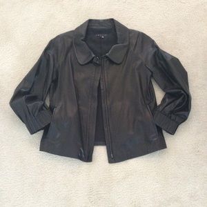 Vintage soft black leather jacket